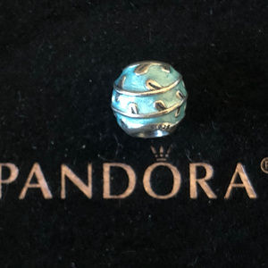 Pandora Light Blue Enamel Vines Charm